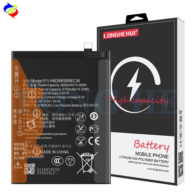 Batería de teléfono móvil HB386589ECW para Huawei P10+/NOVA3/NOVA4/honor20/honor play 3650mAh 3.82V