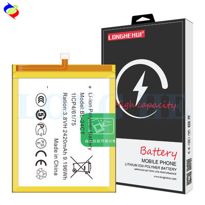 BL-24CT Batería recargable de teléfono celular de litio para Tecno Phantom Z mini Z1 mini 3.8V Batería de reemplazo de 2420mAh