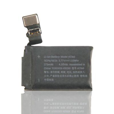 Batería recargable de 273 mAh A1760 A1757 A1816 serie 2 de 38 mm para el reloj Apple serie2