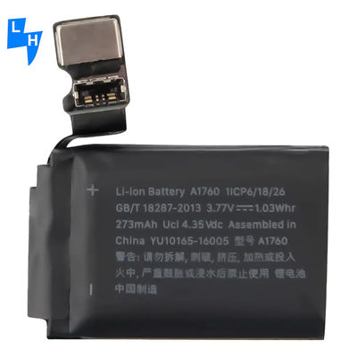 Suministro de 334mAh ODM Batería recargable para Apple Watch Serie 2 38mm 42mm A1760 A1761