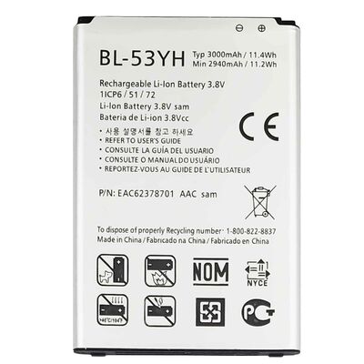 Batería de repuesto original BL-53YH para LG G3 VS985 F400 A y compatibilidad garantizada