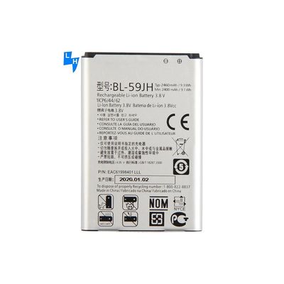 Batería de teléfono móvil de 2460mAh BL-59JH para LG F5 Optimus F6 D505 D500 Optimus F3Q D520