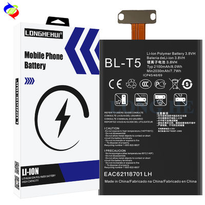 BL-T5 recargable de 2100mAh 3.8V Batería de reemplazo para LG Nexus 4 Mako Optimus G E975