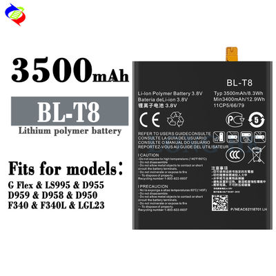 Batería de litio de polímero BL-T8 para teléfono móvil LG G Flex F340 D950 D955 D958 D959 LS995