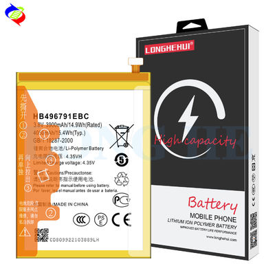 Batería de teléfono móvil de capacidad 3500mAh-4050mAh para Huawei Mate1 Mate2 HB496791EBC