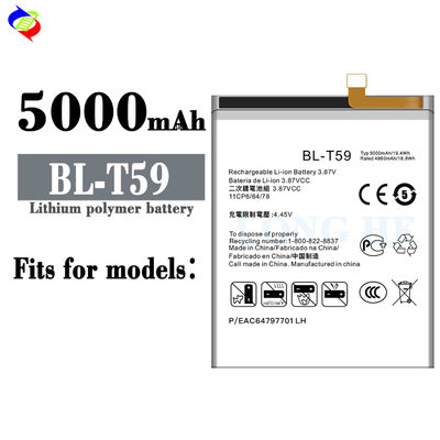 Ori 1 1 Batería Celular de alimentación directa Recargable 4000mAh BL-T59 F100 Batería para teléfono móvil LG