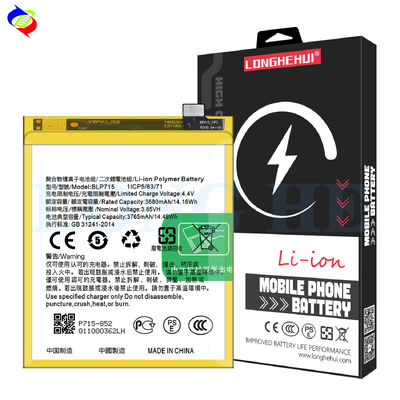 Suministro recargable BLP715 Baterías de teléfono celular de iones de litio para Realme X K3 3.85V 3765mAh