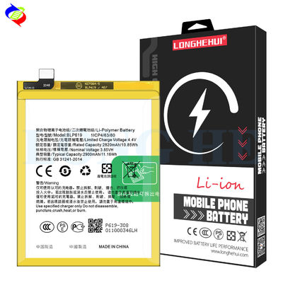 ODM/OEM BLP619 Batería de 2900mAh para Oppo A57 A57M A57S 100% de litio de cobalto puro