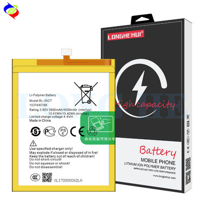 Protección de doble IC BL-39CT 3900mAh 3.85V Batería de reemplazo para teléfono móvil TECNO