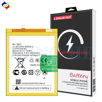 Batería BL-30KT 3050mAh para teléfono móvil Tecno J8 recargable y de larga duración