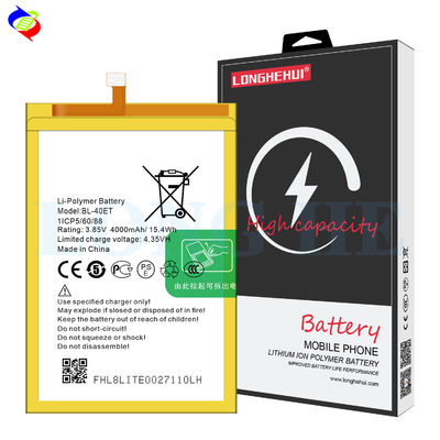 Baterías recargables generales BL-40ET de iones de litio para Tecno L8 Lite 3.85V 4000mAh