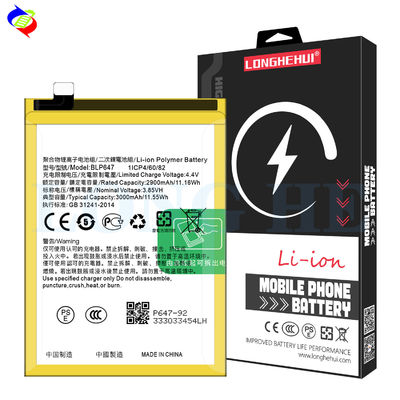 Baterías recargables 4.4V 3000mAh Li-Polymer BLP647 para teléfonos móviles OPPO A79 2017