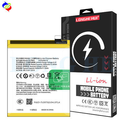 OPPO R15 Batería 3450mAh BLP663 R15 Batería para teléfonos móviles Negro Baterías recargables