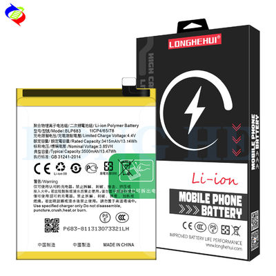 Batería de teléfono móvil de alta capacidad 3500mAh BLP683 A7X/A7S F9pro F9 4 128G para OPPO F9