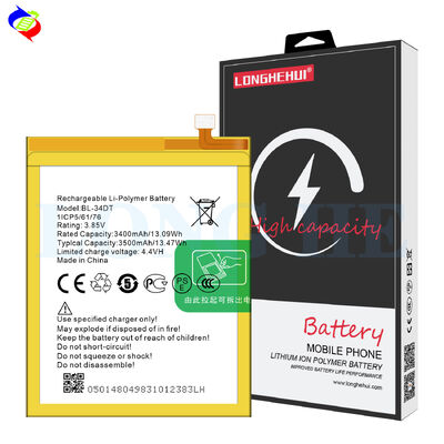 Tecno Phantom 9 Batería de teléfono móvil 3500mAh BL-34DT Baterías recargables OEM/ODM