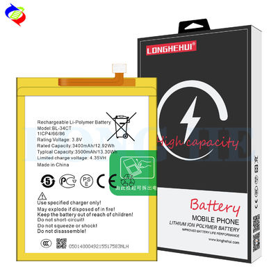 3500mAh KB8 BL-34CT Batería para Tecno Spark 3 Pro Alta longevidad y compatibilidad