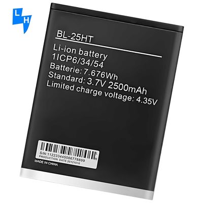 Protección de doble IC Blanco BL-25HT 2500mAh Batería de teléfono móvil Camon C7 para Tecno C7