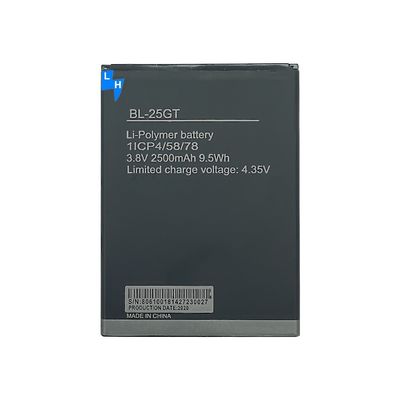 BL-25GT Batería de teléfono móvil para Tecno N9 N9S MOQ 3.8V 2500mAh
