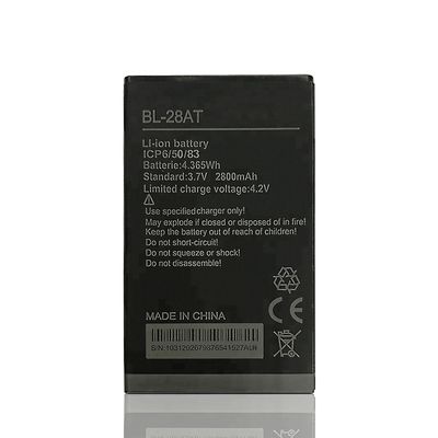 BL-28AT negro 2800mAh Y2 Y3 Batería de teléfono móvil para Tecno Camon Y3 Plus Batería