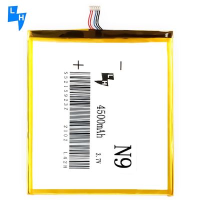 Batería de litio de polímero amarillo de alta capacidad BL-N9 para teléfono móvil Tecno N9 4500mAh 3.7V