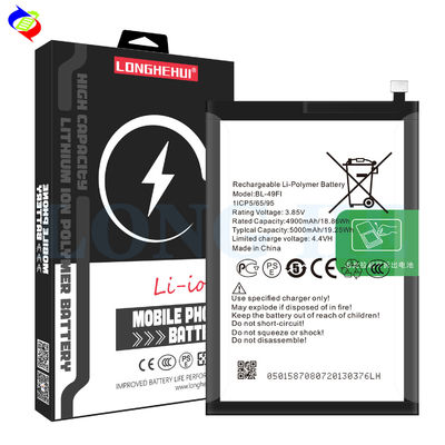 Batería recargable de 5000 mAh BL-49FI para itel P36 P37 ODM 500PCS Batería de iones de litio