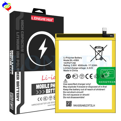 Batería de polímero de litio de 4500 mAh de capacidad para carga reemplazable de Infinix BL-45BX 3.58V