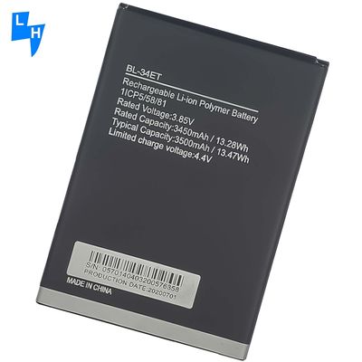 Tecno POP 3 BB2 Telefono móvil BL-34ET Batería recargable original de polidores de iones de litio