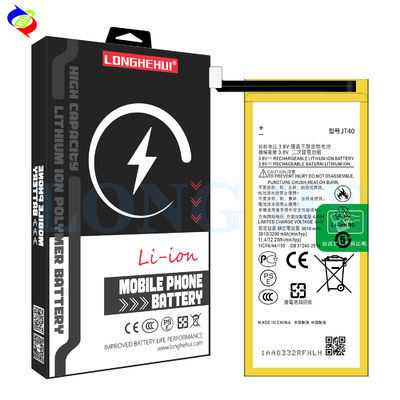 Motorola G6 Plus XT1926 JT40 3200mAh Baterías recargables negras con diseño duradero