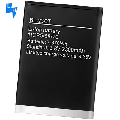 BL-23CT 2300mAh Batería de teléfono móvil para Tecno WX3 batería LTE larga duración y negra