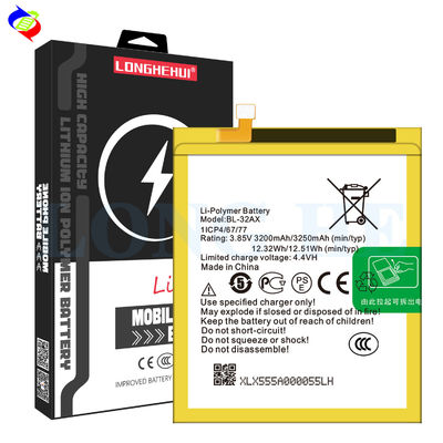 2500mAh-3200mAh BL-32AX X555 Modelos de teléfonos móviles para Infinix Zero4 Batería LiFePO4