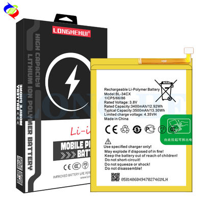 Código BL-34CX 3500mAh S4 Batería de teléfono móvil para Infinix X626 Baterías recargables