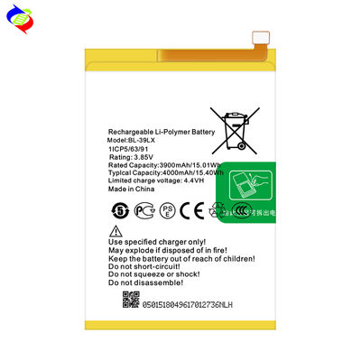Batería Infinix S5 4000mAh BL-39LX X652 Protección de doble IC Baterías recargables