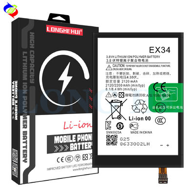 Baterías recargables de stock 2200mAh EX34 Batería de teléfono móvil para Motorola MOTO X