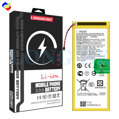 Batería recargable de stock HG40 para Motorola Moto G5 Plus XT1684 XT1685 XT1687 XT1686 SNN5984A 2810mAh 3.8V