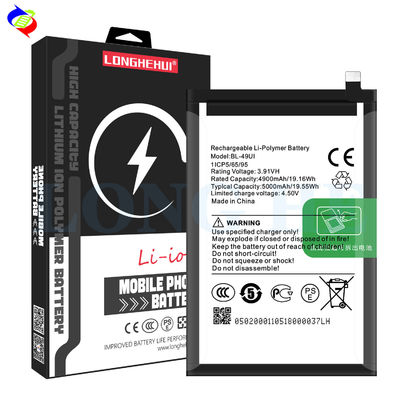 BL-49UI 3.91V Batería de 5000mAh para itel RS4 Batería de iones de litio en alta demanda