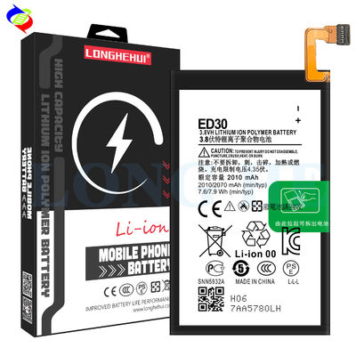 ED30 3.8V 2010mAh Batería de polímero de litio para carga reemplazable MOQ ODM/OEM