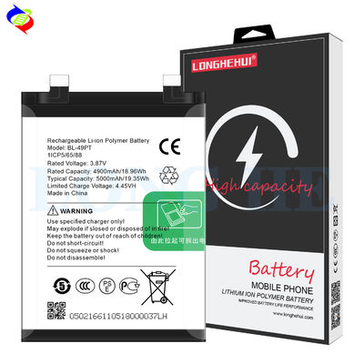 Tecno Pova 5 Pro Batería de teléfono inteligente BL-49PT 3.87V 5000mAh Protección de doble IC en blanco