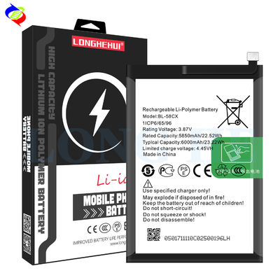 Batería BL-58CX de alta capacidad de 6000mAh para Infinix X659 Diseño negro y larga duración