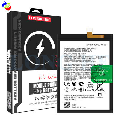 Batería de teléfono móvil MC50 Negro Para Motorola Moto G9 Baterías de potencia