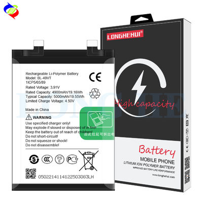 BL-49VT 3.91V 5000mAh Batería de teléfono móvil para Tecno teléfono recargable MOQ asequible