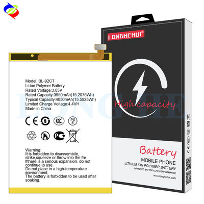 Batería recargable de li-polímero BL-92CT para teléfono móvil General GM 20 PRO 4050mAh 3.85V