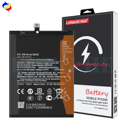 Nota 9 Pro/Nota 9S Baterías para teléfonos móviles BN52 Celdas recargables originales de reemplazo