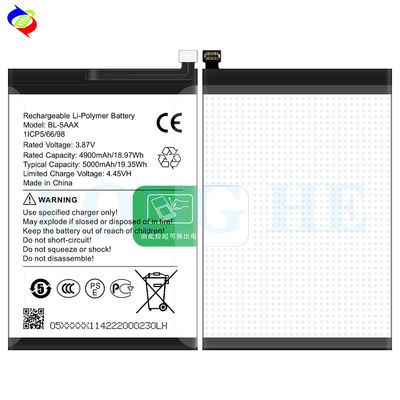 Batería recargable BL-5AAX 3.87V 5000mAh para teléfono móvil Infinix