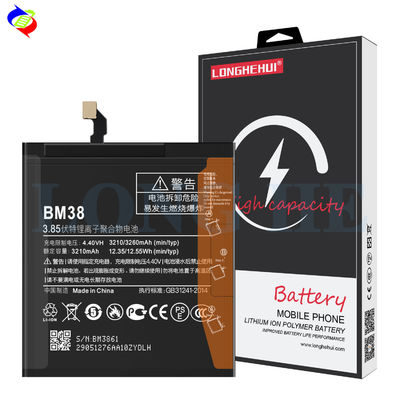 Batería de reemplazo original para el Xiaomi Redmi 4s BM38 3260mAh 3.85V Reemplazo de teléfono