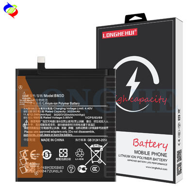Batería de teléfono móvil de stock negro para Xiaomi MI 8SE BM3D Capacidad original 100% Salud