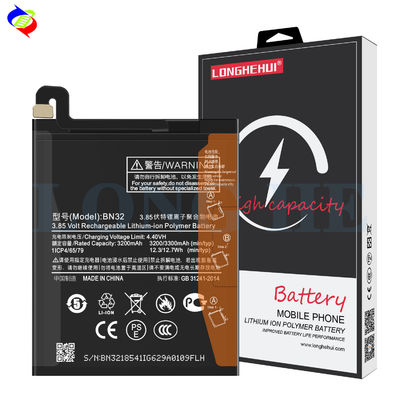 Batería de reemplazo BN32 original para Xiaomi MI8 Protección de doble IC Negro