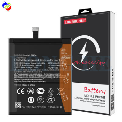 3000mAh de capacidad Batería blanca de reemplazo para Xiaomi Redmi 5A BN34 original