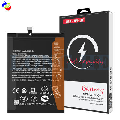ODM/OEM 5020mAh 3.87V Batería de iones de litio de polímero para Xiaomi Redmi Note 9 Pro Max