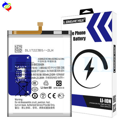 EB-BM336ABN Batería de reemplazo de 6000mAh para Samsung Galaxy M33 Versión móvil de plata