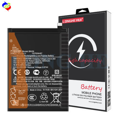 ODM/OEM BN59 Batería de polímero de iones de litio para Redmi Note 10 4G 5000mAh 3.87V